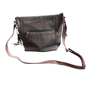 The Sak Ashland Leather Dark Brown Crossbody Bag